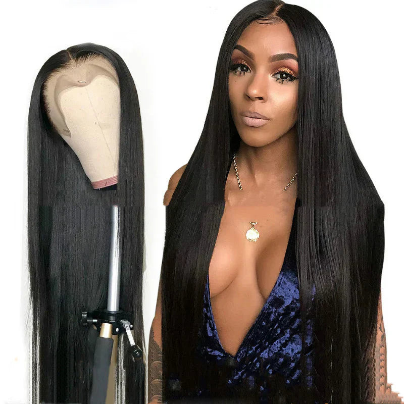 Wig Female Long Straight Hair Long Straight Wigs Africa Fashion Foreign Trade Real  Headgear