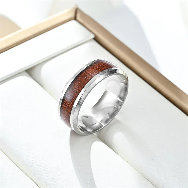 Non-fading Exquisite Punk Titanium Steel Vintage Printed Ring