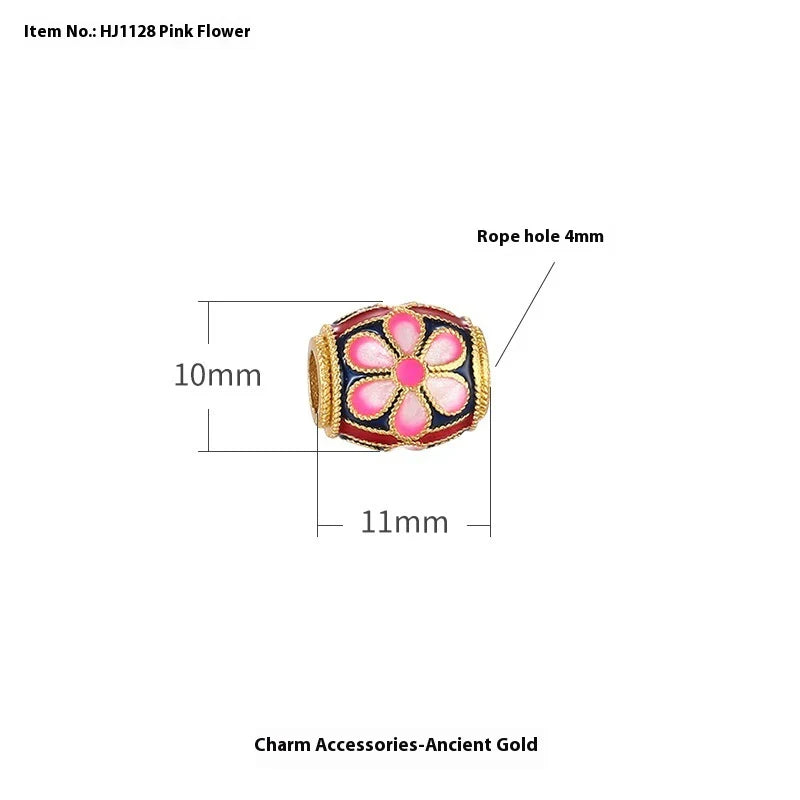 Alluvial Gold Ancient Yellow Gold Lucky Beads Diy Accessories