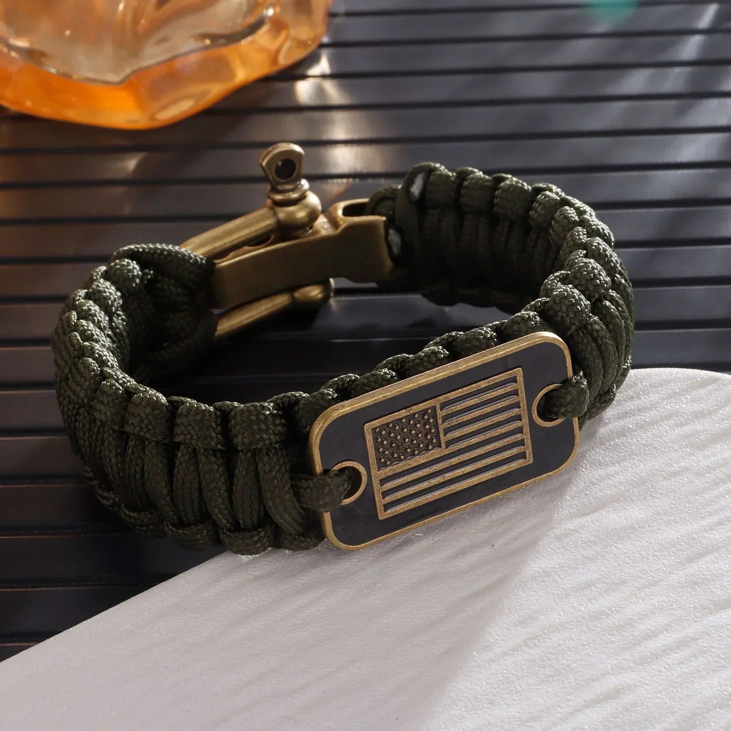 Outdoor Paracord Bracelet Survival Zinc Alloy