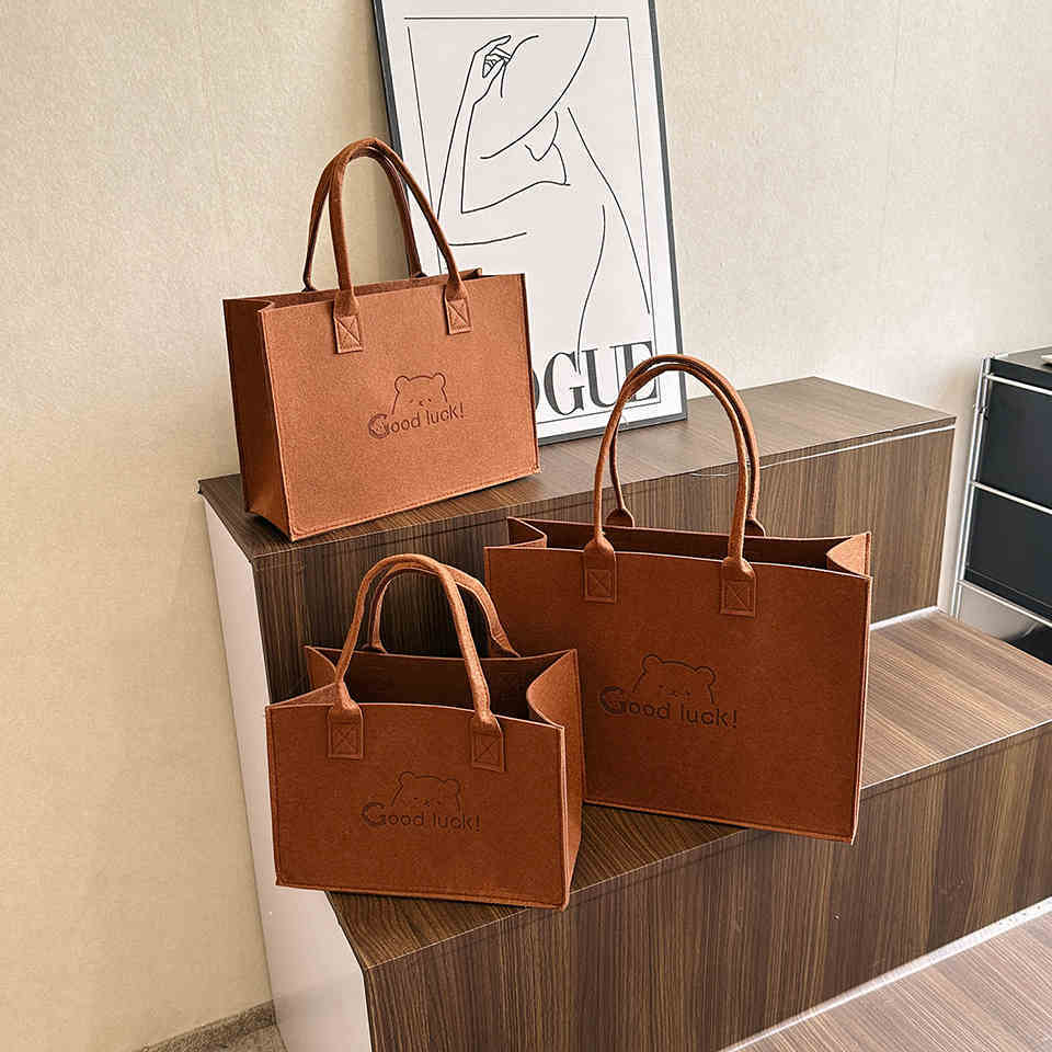 Large Capacity New Versatile Felt Single-shoulder Bag