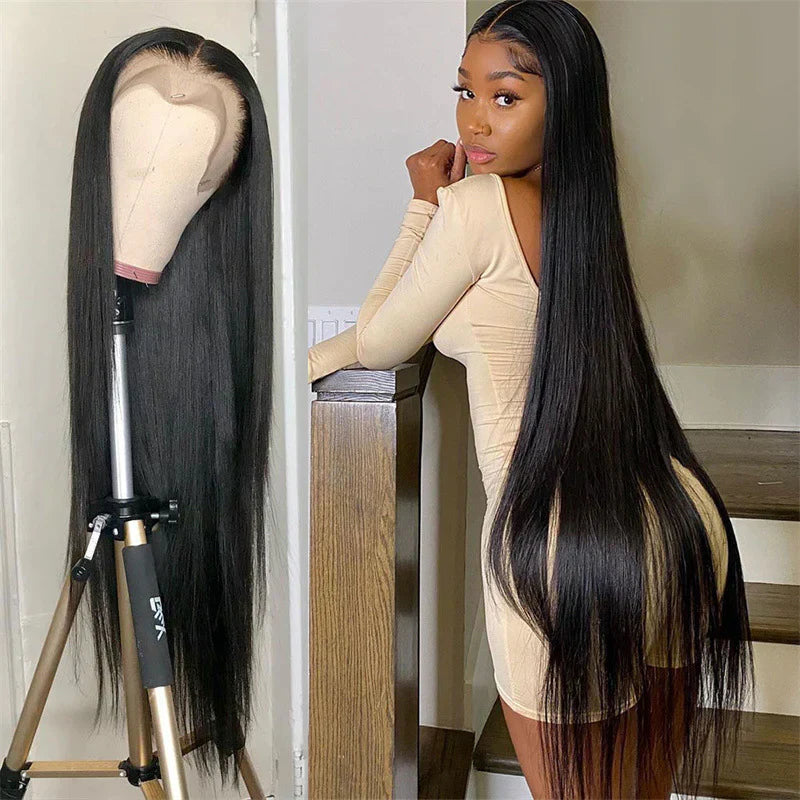 Real Human Hair Long Straight Hair Cover